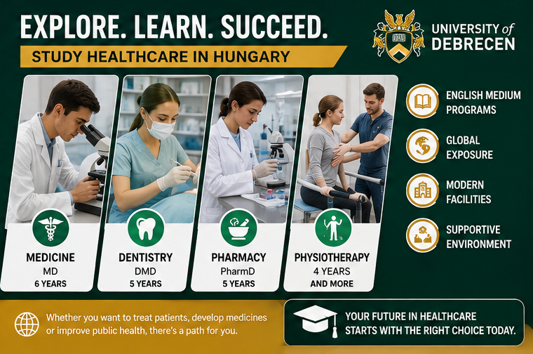 English-taught medicine dentistry and pharmacy programs at University of Debrecen